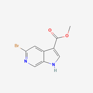 molecular formula C9H7BrN2O2 B1378326 Methyl 5-bromo-1H-pyrrolo[2,3-c]pyridine-3-carboxylate CAS No. 1427503-97-6