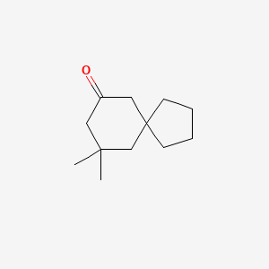 molecular formula C12H20O B13783264 9,9-Dimethylspiro[4.5]decan-7-one CAS No. 63858-64-0