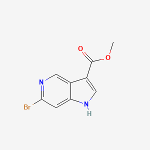 molecular formula C9H7BrN2O2 B1378327 Methyl 6-bromo-1H-pyrrolo[3,2-c]pyridine-3-carboxylate CAS No. 1427503-50-1