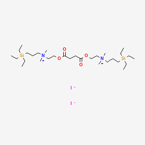 10,15-Dioxa-7-azonia-3-silaheptadecan-17-aminium, 3,3-diethyl-11,14-dioxo-N,N,7,7-tetramethyl-N-(3-(triethylsilyl)propyl)-, diiodide