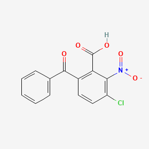 molecular formula C14H8ClNO5 B13783275 6-Benzoyl-3-chloro-2-nitrobenzoic acid CAS No. 69727-12-4