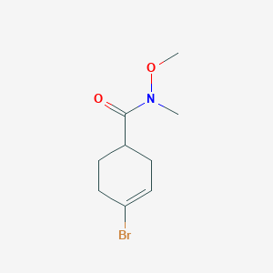 molecular formula C9H14BrNO2 B1378328 4-Bromo-N-methoxy-N-methylcyclohex-3-ene-1-carboxamide CAS No. 1375069-25-2