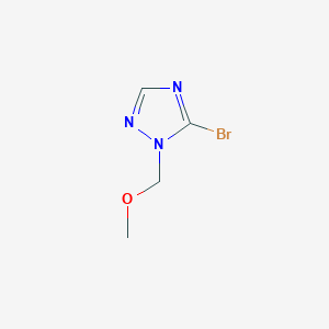 molecular formula C4H6BrN3O B1378334 5-溴-1-(甲氧基甲基)-1H-1,2,4-三唑 CAS No. 1559064-18-4