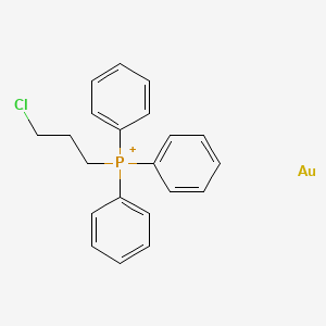 3-Chloropropyl(triphenyl)phosphanium;gold