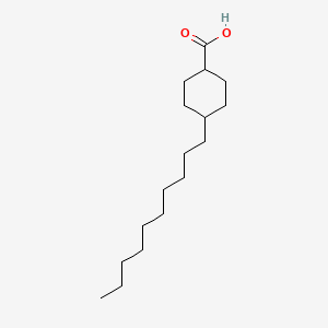 molecular formula C17H32O2 B13783366 4-Decylcyclohexane-1-carboxylic acid CAS No. 84782-01-4