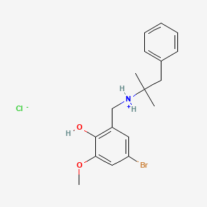 4-Bromo-alpha-(alpha,alpha-dimethylphenethylamino)-6-methoxy-o-cresol hydrochloride