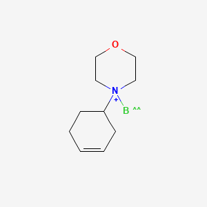 molecular formula C10H17BNO+ B13783393 Trihydro(4-phenylmorpholine-N4)boron 