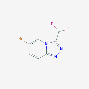 B1378340 6-Bromo-3-(difluoromethyl)-[1,2,4]triazolo[4,3-a]pyridine CAS No. 1428532-79-9