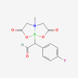 2-(4-fluorophenyl)-2-(6-methyl-4,8-dioxo-1,3,6,2-dioxazaborocan-2-yl)acetaldehyde