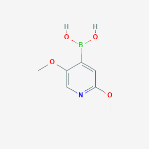 molecular formula C7H10BNO4 B1378343 2,5-Dimethoxypyridine-4-boronic acid CAS No. 1630193-77-9