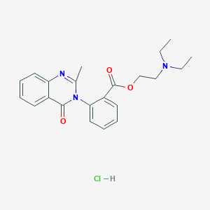 2-(diethylamino)ethyl 2-(2-methyl-4-oxoquinazolin-3-yl)benzoate;hydrochloride