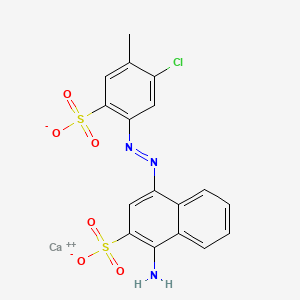 calcium;1-amino-4-[(5-chloro-4-methyl-2-sulfonatophenyl)diazenyl]naphthalene-2-sulfonate