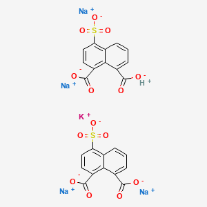 Potassium tetrasodium hydrogen bis(4-sulphonatonaphthalene-1,8-dicarboxylate)