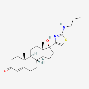 17-alpha-Hydroxy-17-beta-(2-(propylamino)-4-thiazolyl)androst-4-en-3-one