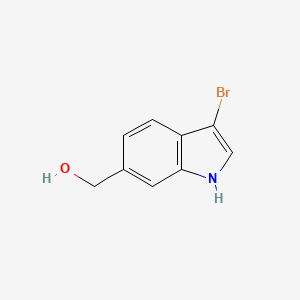 molecular formula C9H8BrNO B1378350 (3-Bromo-1H-indol-6-yl)methanol CAS No. 1428866-20-9