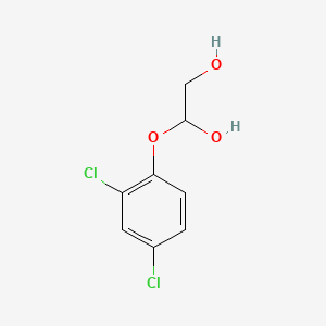 molecular formula C8H8Cl2O3 B13783507 2,4-Dichlorophenoxy ethanediol CAS No. 73986-95-5