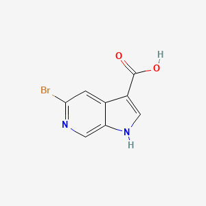 molecular formula C8H5BrN2O2 B1378351 5-溴-1H-吡咯并[2,3-c]吡啶-3-羧酸 CAS No. 1427504-89-9