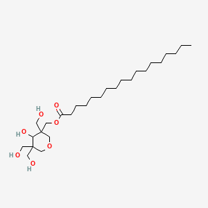 (Tetrahydro-4-hydroxy-3,5,5-tris(hydroxymethyl)-2H-pyran-3-yl)methyl stearate