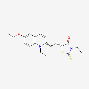 4-Thiazolidinone, 5-[(6-ethoxy-1-ethyl-2(1H)-quinolinylidene)ethylidene]-3-ethyl-2-thioxo-