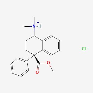 trans-1,2,3,4-Tetrahydro-4-carbomethoxy-1-dimethylamino-4-phenylnaphthalene hydrochloride