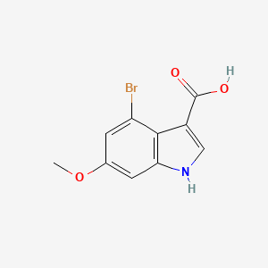 molecular formula C10H8BrNO3 B1378367 4-Bromo-6-methoxyindole-3-carboxylic acid CAS No. 1352394-13-8