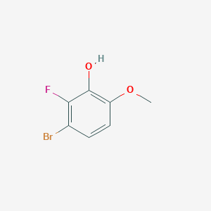 molecular formula C7H6BrFO2 B1378370 3-Bromo-2-fluoro-6-methoxyphenol CAS No. 1367707-24-1