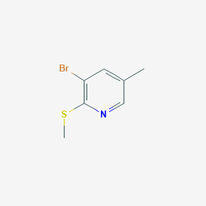 3-Bromo-5-methyl-2-(methylthio)pyridine