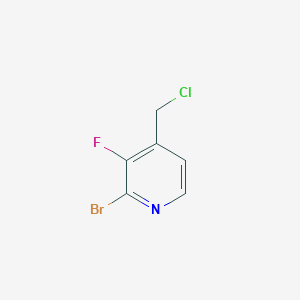 molecular formula C6H4BrClFN B1378383 2-Bromo-4-(chloromethyl)-3-fluoropyridine CAS No. 1227606-56-5