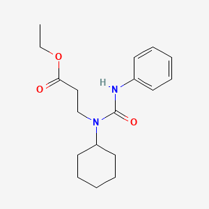 Ethyl 3-[cyclohexyl(phenylcarbamoyl)amino]propanoate