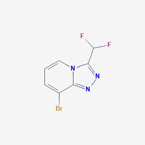 molecular formula C7H4BrF2N3 B1378387 8-Bromo-3-(difluoromethyl)-[1,2,4]triazolo[4,3-a]pyridine CAS No. 1440512-65-1