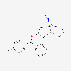 N-Methyl-norgranatanol-3-alpha-(4-methylbenzhydryl)aether [German]