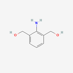 molecular formula C8H11NO2 B1378389 [2-Amino-3-(hydroxymethyl)phenyl]methanol CAS No. 1378860-88-8
