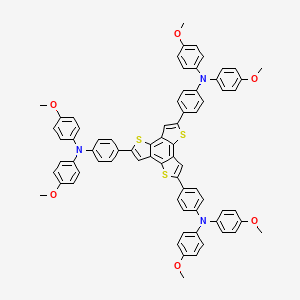 2,5,8-Tris(4-(bis(4-methoxyphenyl)amino)phenyl)