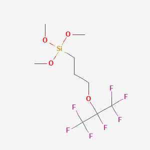 molecular formula C9H15F7O4Si B137839 3-(七氟异丙氧基)丙基三甲氧基硅烷 CAS No. 19116-61-1