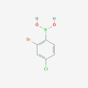 molecular formula C6H5BBrClO2 B1378391 2-Bromo-4-chlorophenylboronic acid CAS No. 1451393-45-5
