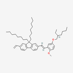 molecular formula C48H68O2 B13783941 2-ethenyl-7-[(E)-2-[5-(2-ethylhexoxy)-2-methoxyphenyl]ethenyl]-9,9-dioctylfluorene 