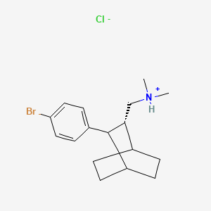 (E)-2-(p-Bromophenyl)-3-(dimethylaminomethyl)bicyclo(2.2.2)octane, hydrochloride