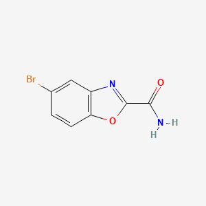 molecular formula C8H5BrN2O2 B1378397 5-溴-苯并恶唑-2-羧酸酰胺 CAS No. 954239-64-6