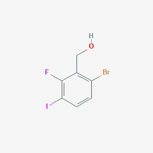 B1378398 (6-Bromo-2-fluoro-3-iodophenyl)methanol CAS No. 1449008-03-0