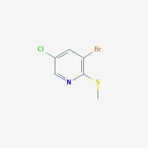 molecular formula C6H5BrClNS B1378408 3-溴-5-氯-2-(甲硫基)吡啶 CAS No. 1289214-24-9