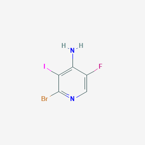 molecular formula C5H3BrFIN2 B1378414 4-氨基-2-溴-5-氟-3-碘吡啶 CAS No. 1227268-84-9