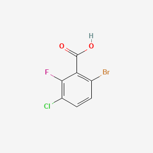 molecular formula C7H3BrClFO2 B1378418 6-溴-3-氯-2-氟苯甲酸 CAS No. 1428234-67-6
