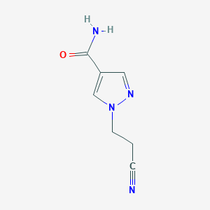 B1378436 1-(2-cyanoethyl)-1H-pyrazole-4-carboxamide CAS No. 1394041-54-3
