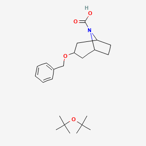 2-Methyl-2-[(2-methylpropan-2-yl)oxy]propane;3-phenylmethoxy-8-azabicyclo[3.2.1]octane-8-carboxylic acid