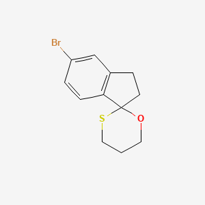 5-Bromo-spiro[indan-2,2'-(1,3-oxathiane)]