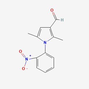 2,5-dimethyl-1-(2-nitrophenyl)pyrrole-3-carbaldehyde