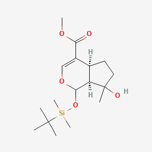 (4AS,7aS)-methyl 1-((tert-butyldimethylsilyl)oxy)-7-hydroxy-7-methyl-1,4a,5,6,7,7a-hexahydrocyclopenta[c]pyran-4-carboxylate