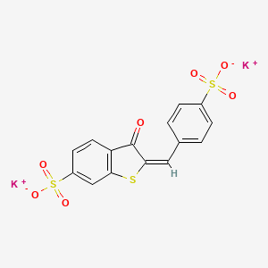 2,3-Dihydro-3-oxo-2-(4-sulfobenzylidene)benzo(b)thiophene-6-sulfonic acid, dipotassium salt