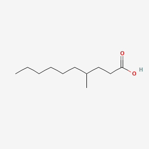 molecular formula C11H22O2 B13784478 4-Methyldecanoic acid CAS No. 24323-24-8