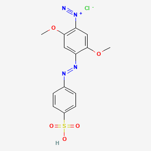 Benzenediazonium, 2,5-dimethoxy-4-((4-sulfophenyl)azo)-, chloride